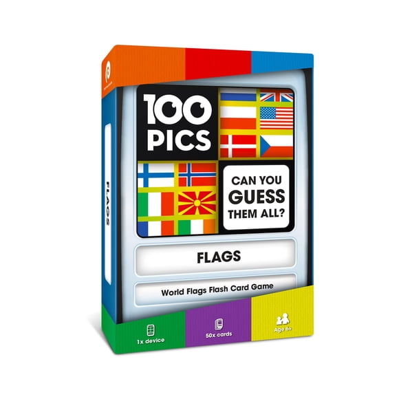 Juego de Viaje 100 PICS Banderas del Mundo con Tarjetas Didácticas para Niños