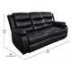 thumbnail image 3 of Sofa Reclinable Relaxline 3 Cuerpos Negro Posa Vaso, 3 of 6