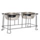 thumbnail image 3 of Soporte de comedero YML con cuencos dobles de acero inoxidable de 10 cm, 3 of 3