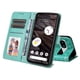 thumbnail image 3 of Funda tipo cartera FOXDOCK para Google Pixel 7A , diseño girasol en relieve, cuero PU, cierre magnético, soporte y tarjetero, 3 of 5
