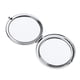 thumbnail image 3 of Bolsillo plegable premium de viaje 1pc espejo de maquillaje compacto plata de dos lados, 3 of 5