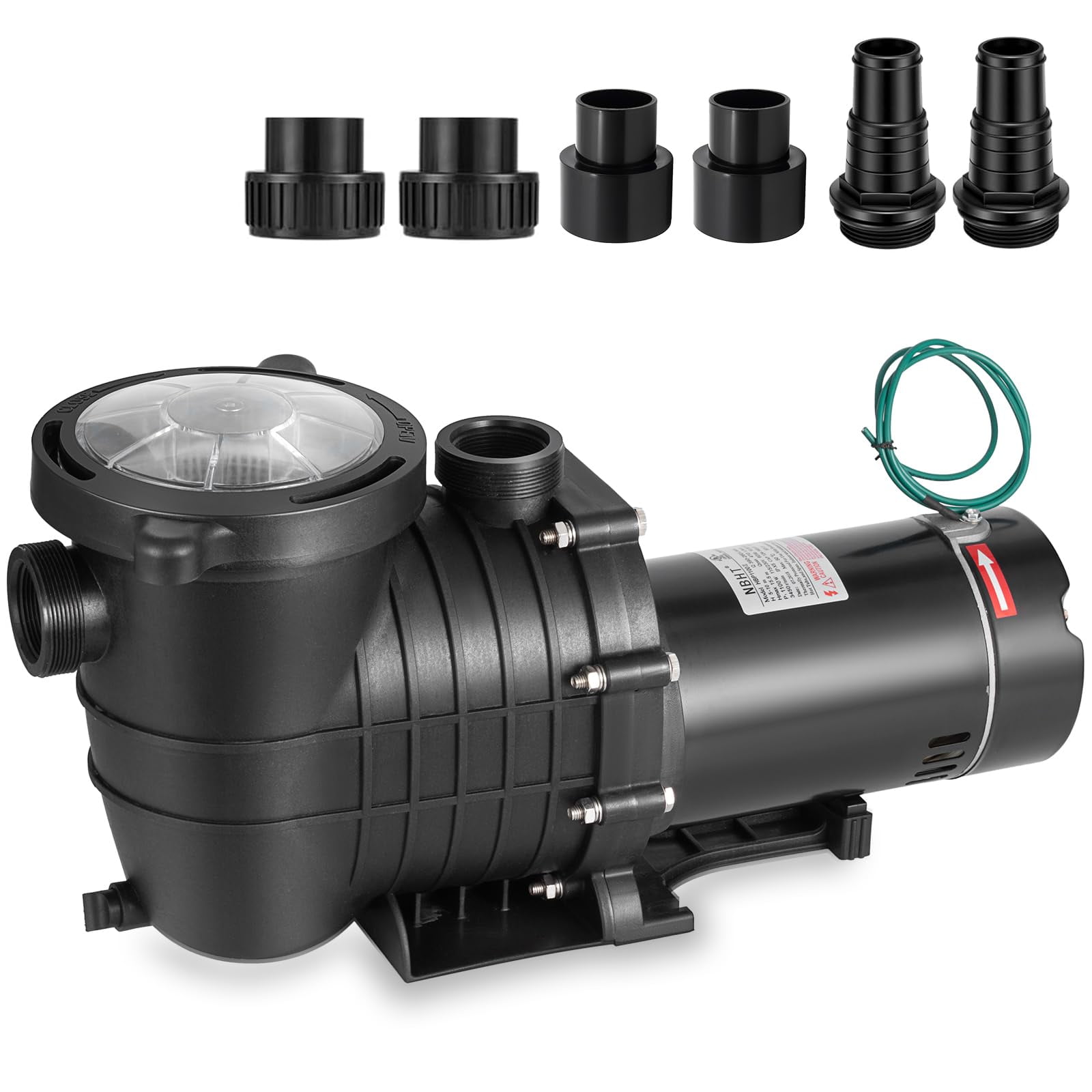 Bomba Para Piscina Leomru, 2 Hp, 6800 Gph, Autocebante, 110 V/220 V