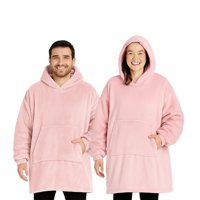 Genérico - Pack X2 Polerones Felpa Con Capucha Bata Polar Mujer Hombre