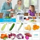 thumbnail image 2 of Cortadora De Verduras En Espiral Con 4 Cuchillas De Acero Inoxidable, Sin Bpa, Base Antideslizante, Adecuada Para Verduras, Frutas, Quesos, 2 of 6