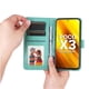 thumbnail image 2 of Funda tipo cartera FOXDOCK para Xiaomi Poco X3 NFC , diseño girasol en relieve, cuero PU, cierre magnético, soporte y tarjetero, 2 of 5