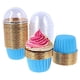 thumbnail image 3 of Moldes de aluminio para cupcakes, 50 cápsulas de aluminio para hornear, cápsulas desechables de aluminio para cupcakes, moldes para cupcakes, para muffins y cupcakes, moldes para repostería, 3 of 8