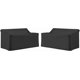 thumbnail image 1 of Funda impermeable para sofá de dos plazas Crosley Furniture para patio, 2 piezas, color negro, 1 of 8