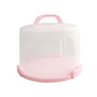 Bothyi - Portador De Pasteles Con Tapa Y Asa, Caja De Pasteles Portátil Para Picnic, Frutas, Camping, 10 Pulgadas