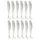 thumbnail image 5 of 12pcs Se?uelos De Pesca Suaves Set Paddle Tail Worm Baits Shad Minnow Swimbaits E, 5 of 5