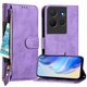 thumbnail image 4 of Funda Billetera Cremallera para TCL 503 con Porta Tarjetas, Soporte y Correa Morado, 4 of 5