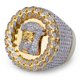 thumbnail image 1 of Sparkly Punky Rapper Anillos de Lujo a la Moda para Hombre Brillantes con Iced out Hip Hop Zirconia Cúbica Anillos para Hombre, 1 of 9