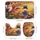 thumbnail image 3 of Patoaventuras theme 4 piece Shower Curtain Set With Rugs Waterproof Bathroom Decor Set Includes Bath Mat U shaped Rug Toilet Lid Cover And Curtain With Hooks, 3 of 6