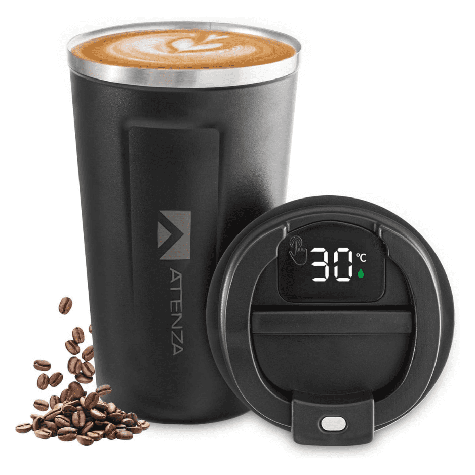 Atenza - Termo Café Botella Agua Térmica Pantalla Temperatura