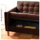 thumbnail image 4 of Futón Sofá Cama Genova Tela Velvet Chocolate, 4 of 8