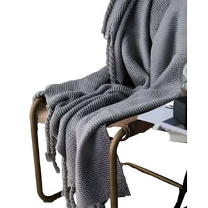 Parati - Manta Con Flecos De Soga Decorativa