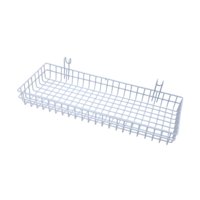 Magideal - Estante De Almacenamiento De Cesta Para Colgar Alambre Detrás De Una Puerta De Decoración De La Organizador De Montaje En La Pared Para , Blanco