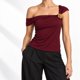 thumbnail image 1 of Polera Tendencia Basica Mujer Poliester S/M L/XL Burdeo, 1 of 8