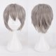 thumbnail image 1 of suxuMhao Peluca Corta Gris Claro 11.8 Inch Anime Cosplay Peluca Fibra Sintética Resistente Al Calor Peluca de Disfraz Universal para Juego de Roles Tema de Cómic con Fiesta Actuación en Escenario, 1 of 1
