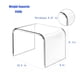 thumbnail image 2 of Taburete BOPKOWI acrílico transparente, impermeable, con capacidad de 250 libras, 2 of 7