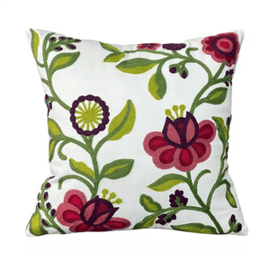 Genérico - Fundas De Cojines Bordadas A Elección 45X45 Diseño 45 Color Blanco