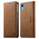 thumbnail image 1 of Funda Billetera de Cuero para [iPhone XR], Bloqueo RFID, Tarjetas y Soporte Marrón, 1 of 5