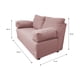 thumbnail image 3 of Sofa Elle 2 Cuerpos Chenille Palo Rosa, 3 of 3