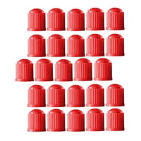 Magideal - 25X Tapas De Válvula De Vástago De Neumático Para Válvula , Accesorios Para Neumáticos, Decoración De Neumáticos, Vehículo, Impermeable, Tapa , Rojo
