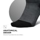 thumbnail image 4 of Calcetines Tobilleros Elite Max Cushion No Show Tab Color Gris L, 4 of 7