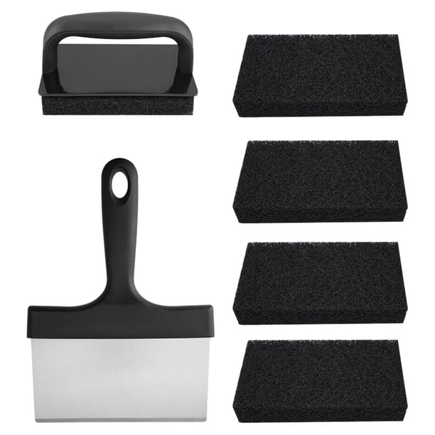 Kit de limpieza de plancha 7x, espátula para plancha, limpieza rápida de resistencia con para , Camping, exterior, limpiador de