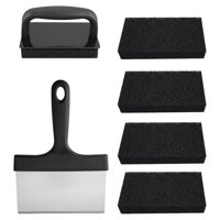 Magideal - Kit De Limpieza De Plancha 7X, Espátula Para Plancha, Limpieza Rápida De Resistencia Con Para , Camping, Exterior, Limpiador De