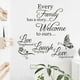 thumbnail image 1 of 2pcs Family Wall Stickers, Quotes Words Design Vinyl Decal, Words Wall Sticker Motivational Wall Decals, 1 of 2