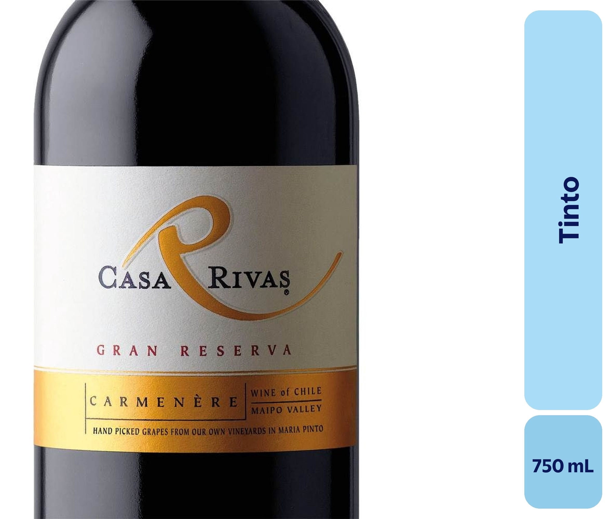 Vino Tinto Botella 750 mL Casa Rivas