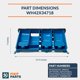 thumbnail image 3 of Cajón dispensador FIXIT PARTS WH42X34718 Gris diamante, 3 of 6