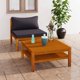 thumbnail image 2 of Juego de Sofá para Patio Casafoyer de Madera de Acacia con Cojines Gris Oscuro, 2 of 5