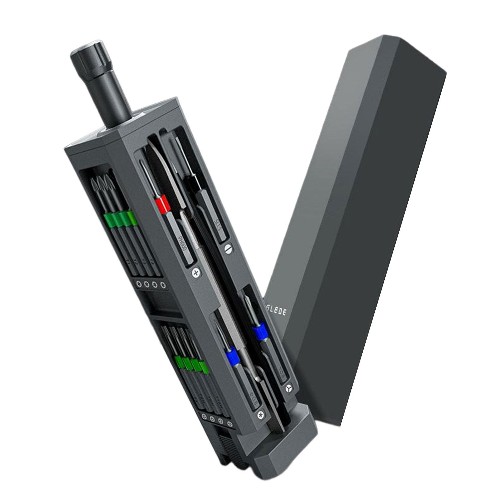 Ioensy - Juego De Destornilladores Magnéticos De Precisión Con Broca Magnética Para Reparar La Pc De La Cámara 30 En 1