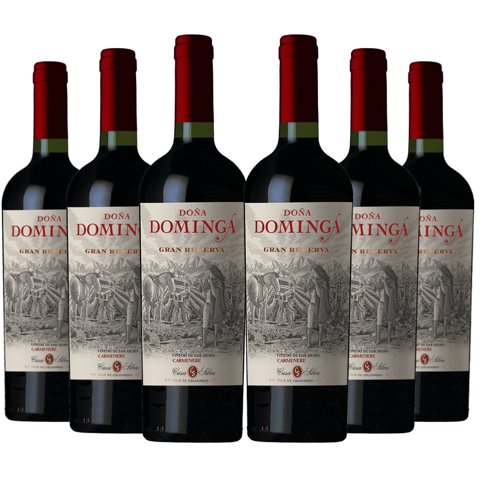 Dona Dominga - 6 Vinos Gran Reserva Carmenere, 750 Ml, 14%