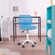 thumbnail image 2 of Silla de Escritorio Altura Regulable y Ruedas Celeste, 2 of 6