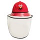 thumbnail image 2 of Sombrero De Doble Protección Para Bebés Con Cubierta Facial A Prueba De Polvo Anti-escupir Rojo-L, 2 of 5