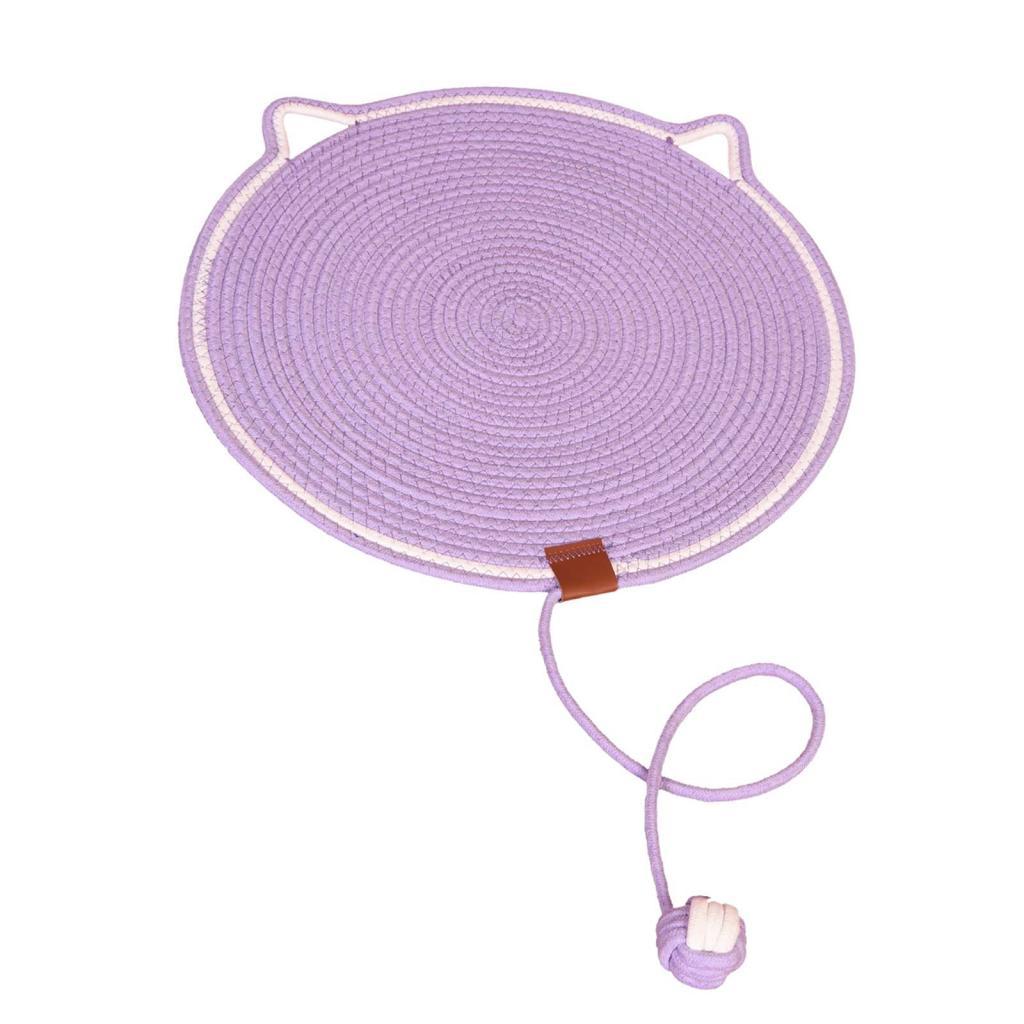 Ioensy - Alfombrilla Para Rascar Gatos, Garras De Molienda, Almohadilla Para Rascar Gatos Para Alfombra, Suministros Para Mascotas, Violeta