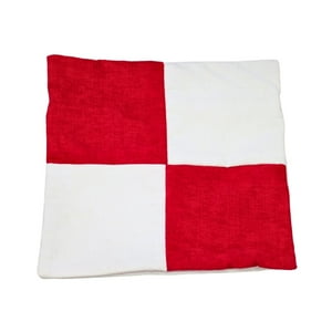 Máxima Design - Funda Cojín Gabriela Rojo Blanco Altea 50X50 Cm