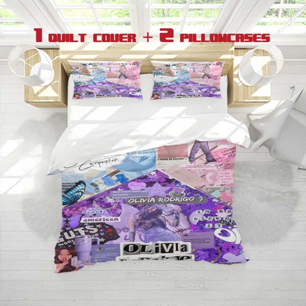 3pcss Taylor Olivia Sabriua Print 3pcs Bedding Soft Duvet Cover And Two Pillowcases