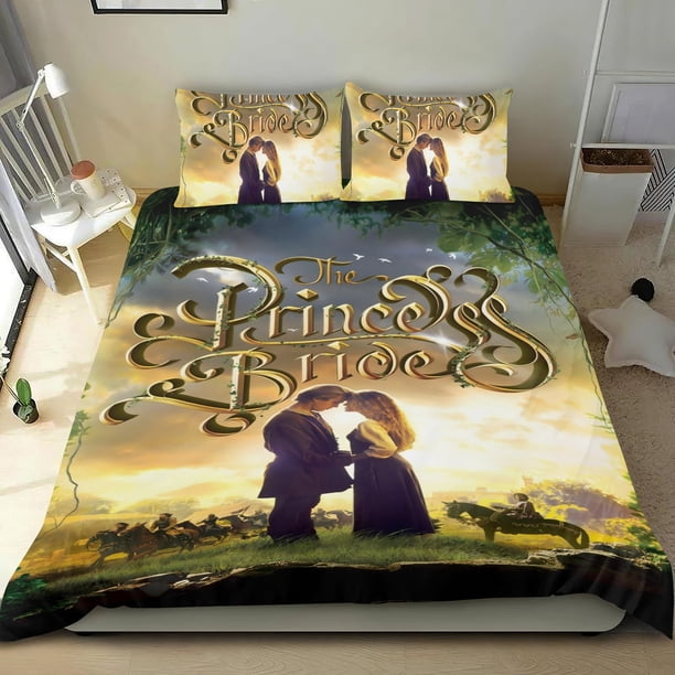 La Princesa Prometida Conjunto de sábanas temático, trío de piezas, cómodo y amigable con la piel, diseño único, regalo de decoración para el hogar para familiares, amigos y fans,173cm *218cm