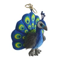 Magideal - Llavero De Con Forma De Animal De Peluche, Ideal Como Adorno Para Bolso, Mochila O Bolso, Ideal Como Regalo De Cumpleaños Para Niños, Hombre Azul