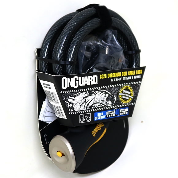 Candado OnGuard Llave Espiral Doberman 185cmX10mm
