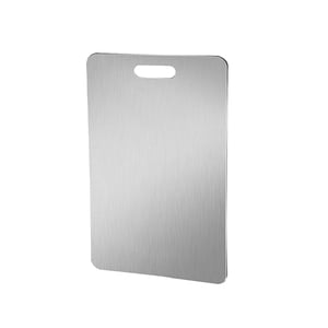 Bothyi - Tabla De Cortar De Acero Inoxidable, Tablero Para Galletas Y Pizza, Plato Resistente Para Descongelar Carne, Pequeño