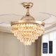 thumbnail image 1 of Ventilador de Techo CROSSIO 48" con Luz de Cristal y Control Remoto Regulable, 1 of 8