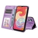 thumbnail image 3 of Funda tipo cartera FOXDOCK para Samsung Galaxy A04E , diseño girasol en relieve, cuero PU, cierre magnético, soporte y tarjetero, 3 of 5