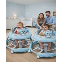 Myl Todo Hogar - Pack 2 Andador Infantil Ergonomico Con Diseño De Conejito Y Manija De Empuje Azul