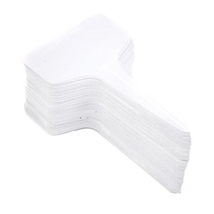 Ioensy - 100X Etiquetas De Plantas Estacas Etiquetas De Jardín De Vivero Para Árboles De Vivero Al Aire Libre Blanco