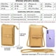 thumbnail image 5 of Cartera pequeña tipo bandolera para mujer, ligera, con pantalla táctil, para teléfono móvil., 5 of 7